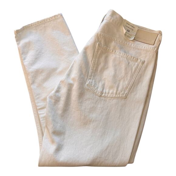 NEW CITIZENS OF HUMANITY White Charlotte High Rise Straight Leg Jeans Size 32 - Picture 7 of 11